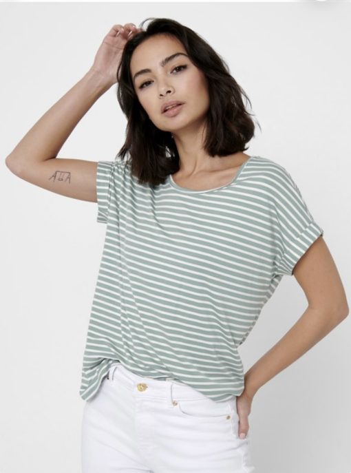 T-shirt a righe Only - immagine 5