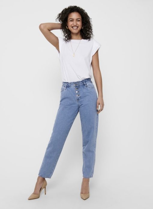 Jeans con bustino alto elastico Only - immagine 2