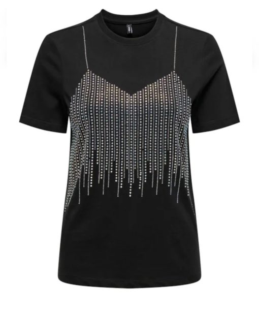 T-shirt Corpetto in strass Only - immagine 4