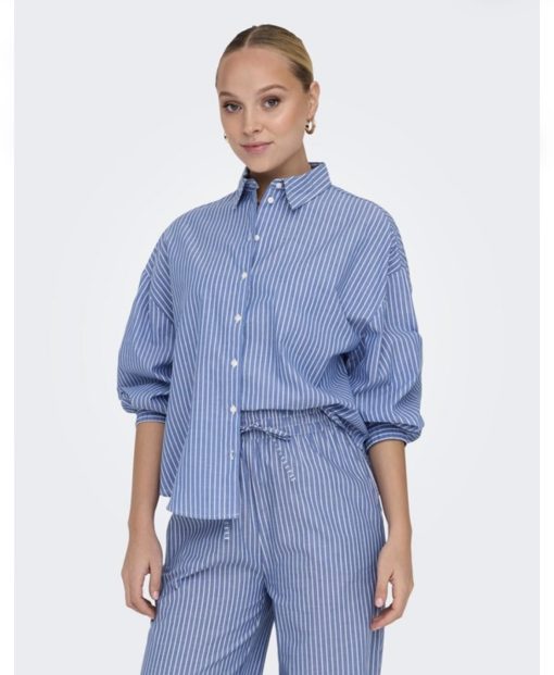 Camicia a righe Only con polsino elastico