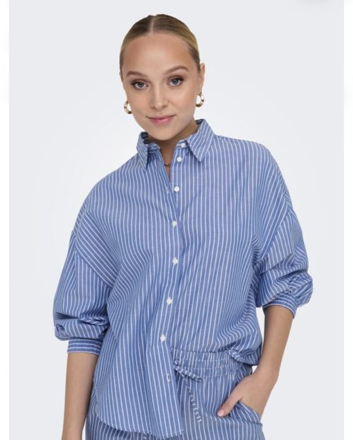 Camicia a righe Only con polsino elastico - immagine 3