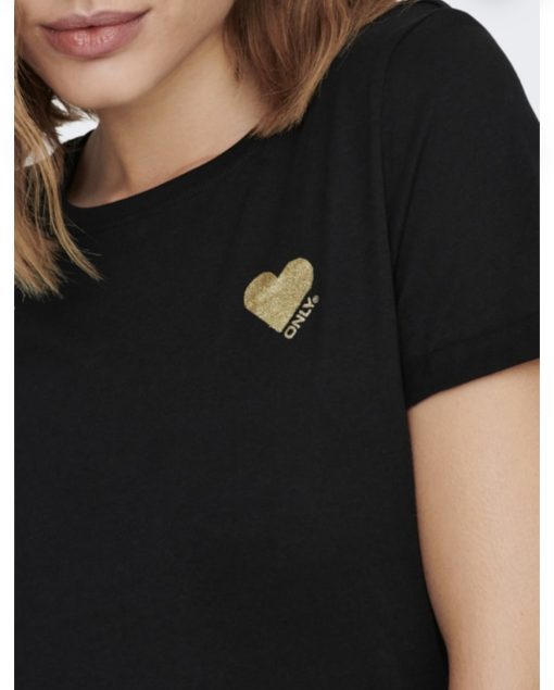 T-shirt basic con logo Only - immagine 5