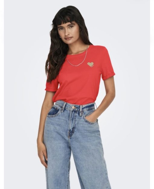 T-shirt basic con logo Only - immagine 4