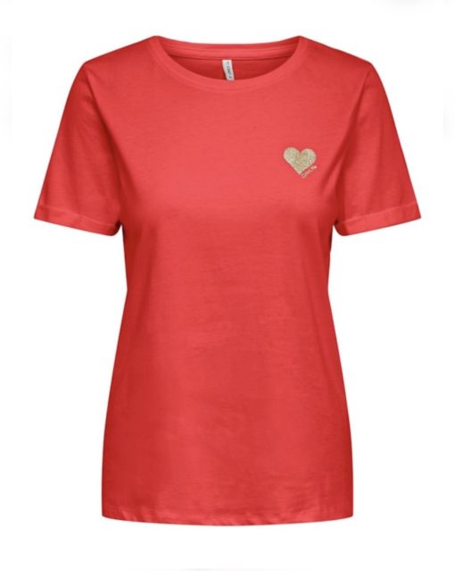 T-shirt basic con logo Only - immagine 3