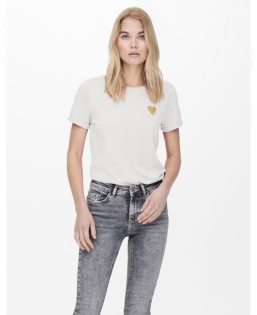 T-shirt basic con logo Only
