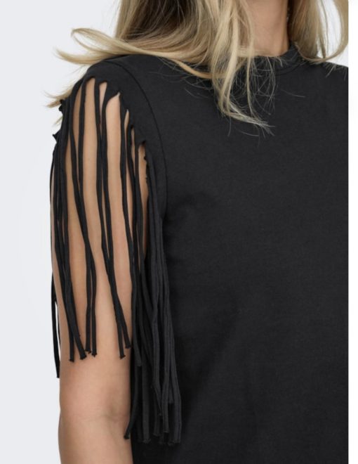 T-shirt Only con frange sulle maniche - immagine 3