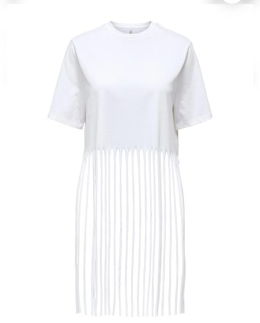 T-shirt Only in cotone con frange sotto - immagine 2