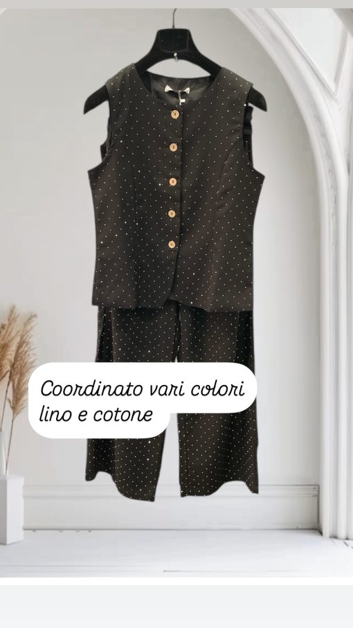 Coordinato Lino e cotone con borchie - immagine 6