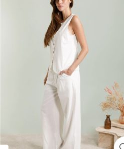 Coordinato Lino e cotone con borchie