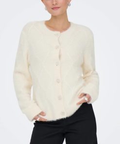 Cardigan Only con bottone gioiello